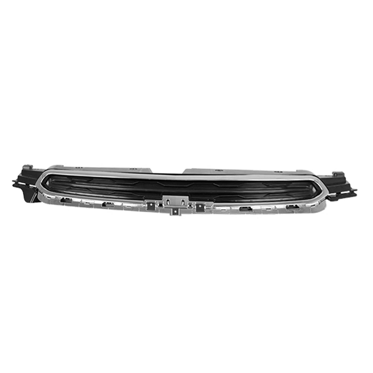 Front Upper Grille Replacement Black Chrome ABS Plastic for Toyota Hilux (2016–2020)