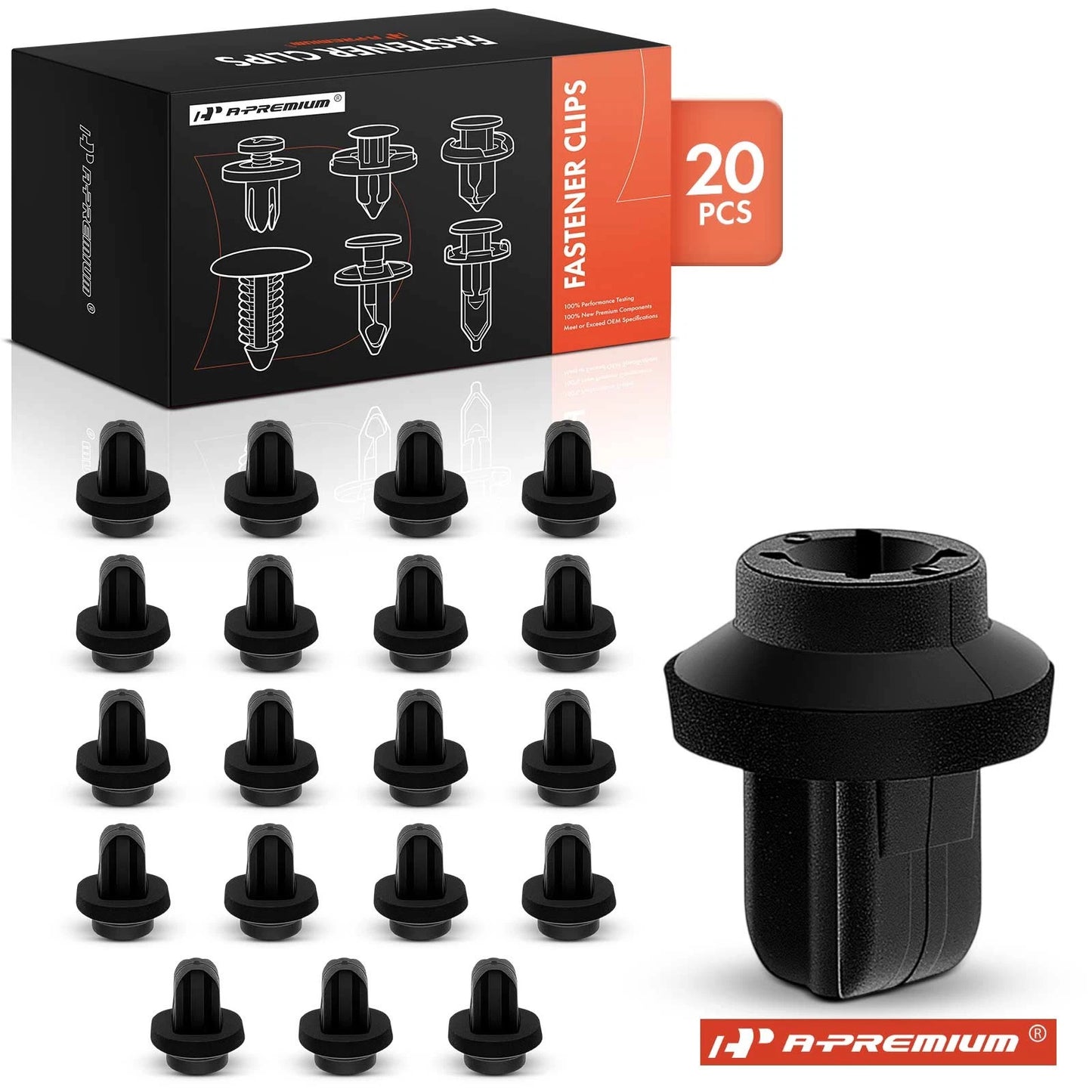 20Pcs License Plate Bracket Screw Grommet Clip for Mercedes-Benz