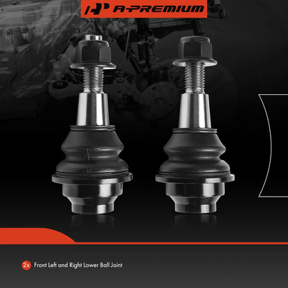 2X Front Lower Side Ball Joint for Chevrolet Silverado 1500 (2019–2025)