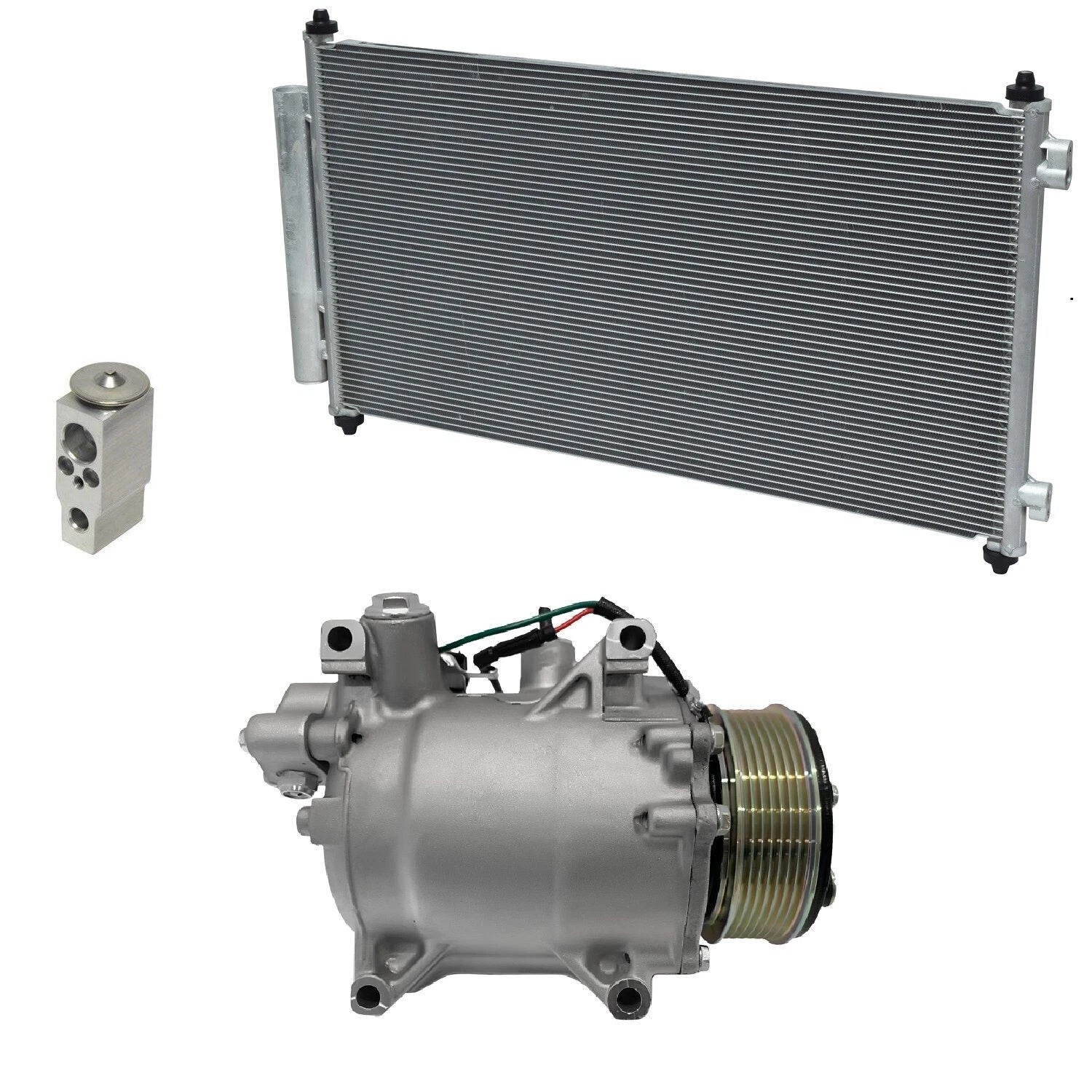 AC Compressor Kit With Condenser for Honda CR-V 2.4L (2007–2011)