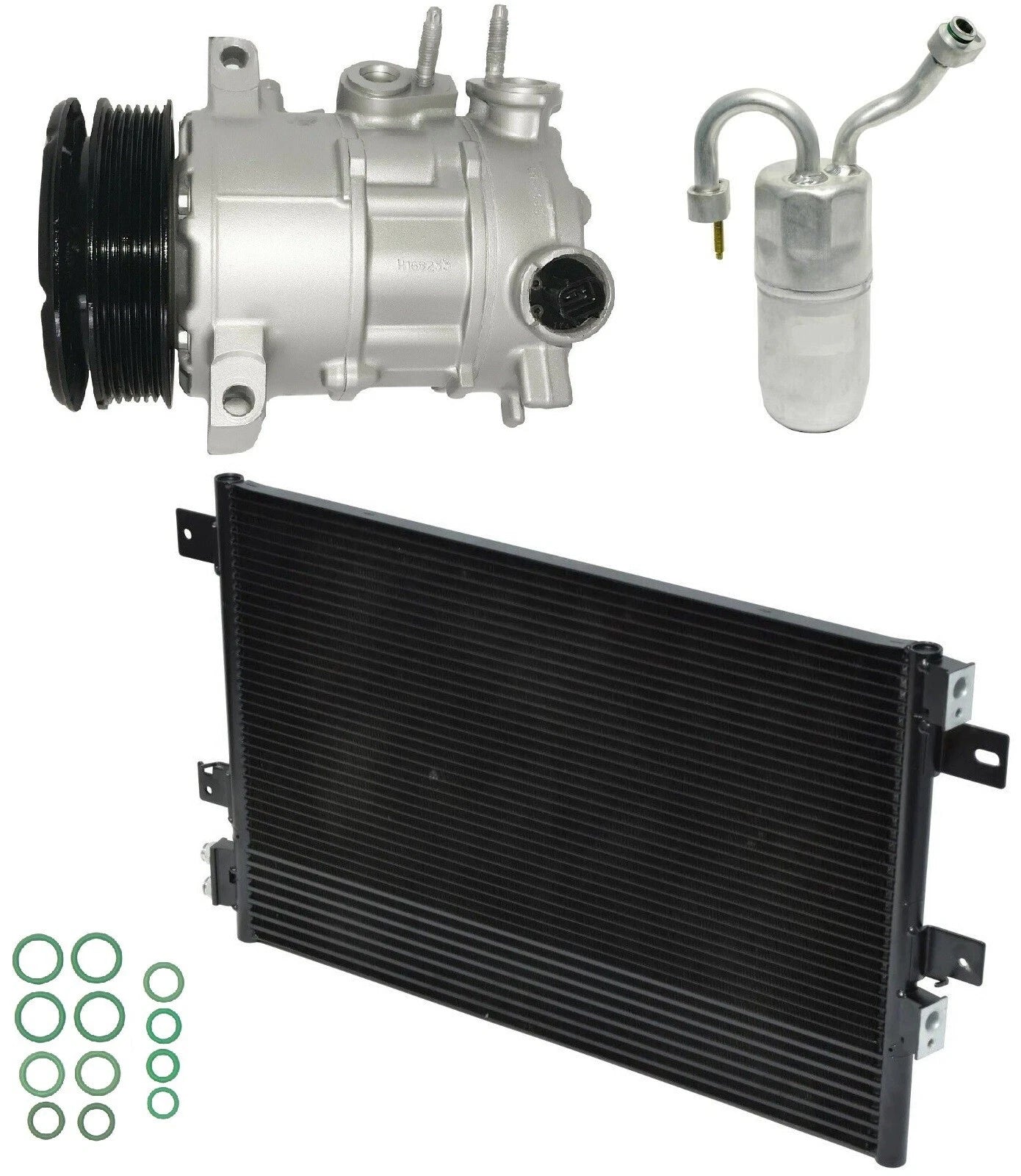 AC Compressor Kit With Condenser for Dodge Avenger 2.4L (2008–2014)