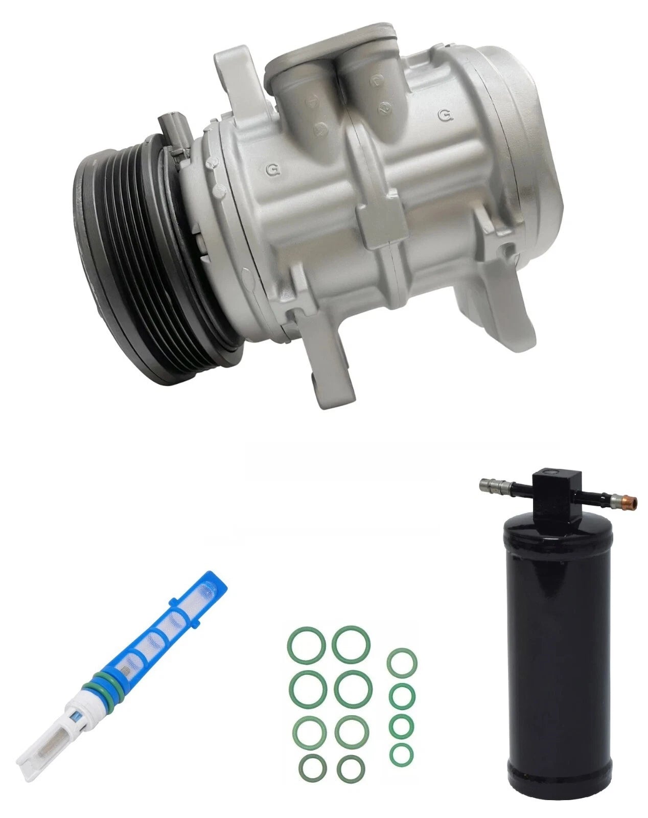 A C Compressor Kit Replacement for Ford Mustang 3.8L 5.0L (1984–1986)