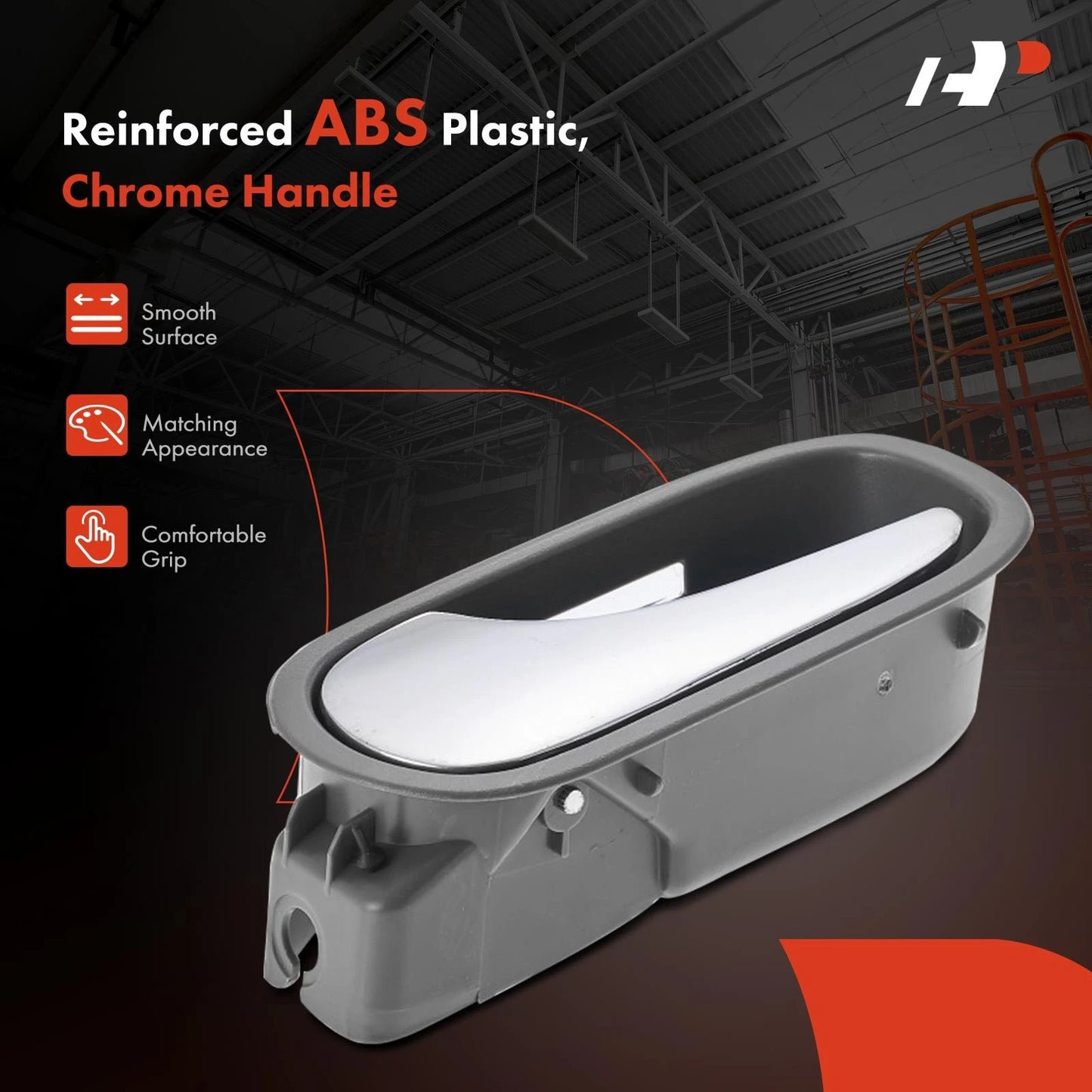 2X Front Interior Door Handle with LED Hole for Chevrolet Malibu (2008–2012)