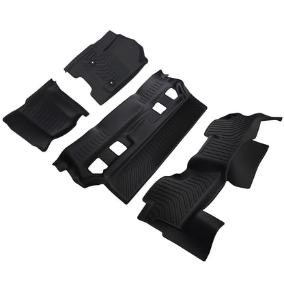 All-Weather Black Floor Mat Set for Chevrolet Tahoe/GMC Yukon (2015–2020)