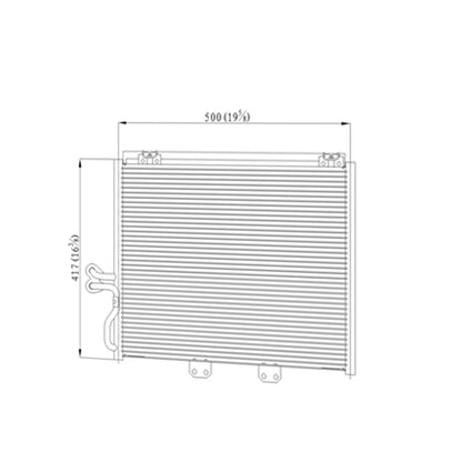 A/C Condenser Replacement Repair Part for Jeep Wrangler (2000–2002)