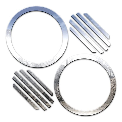 Luxury FX Chrome Front Vent Covers 12pc for Nissan Titan (2004–2015)