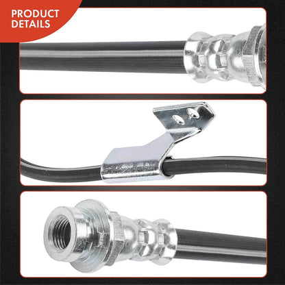 2X Brake Hydraulic Hose Front for Chevy C1500 C2500 Tahoe GMC Yukon (1990–1999)