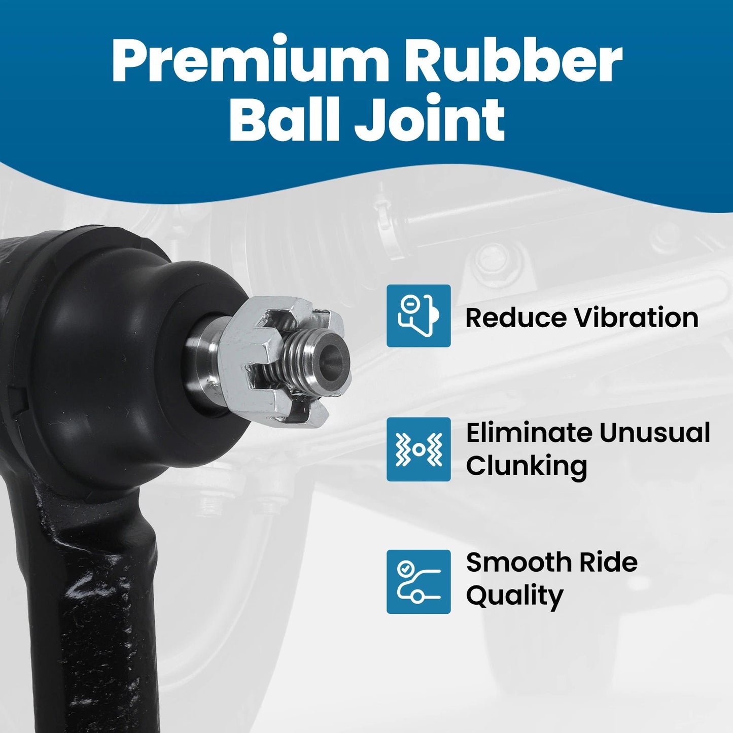 Front Outer Tie Rod End Pair Set for 2001-2005 Honda Civic EL