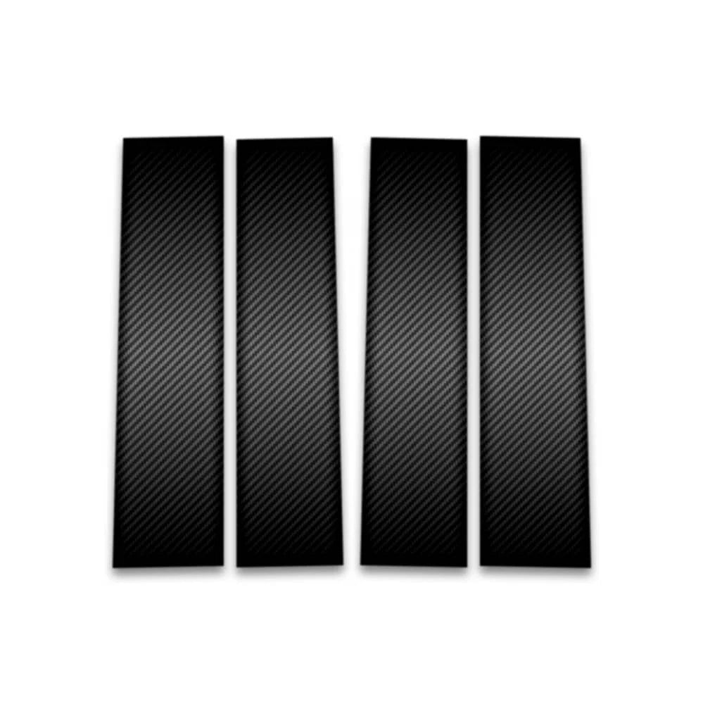 4pc Carbon Fiber Pillar Post Covers for 2015-2022 Ford F-150 Crew/Ext Cab