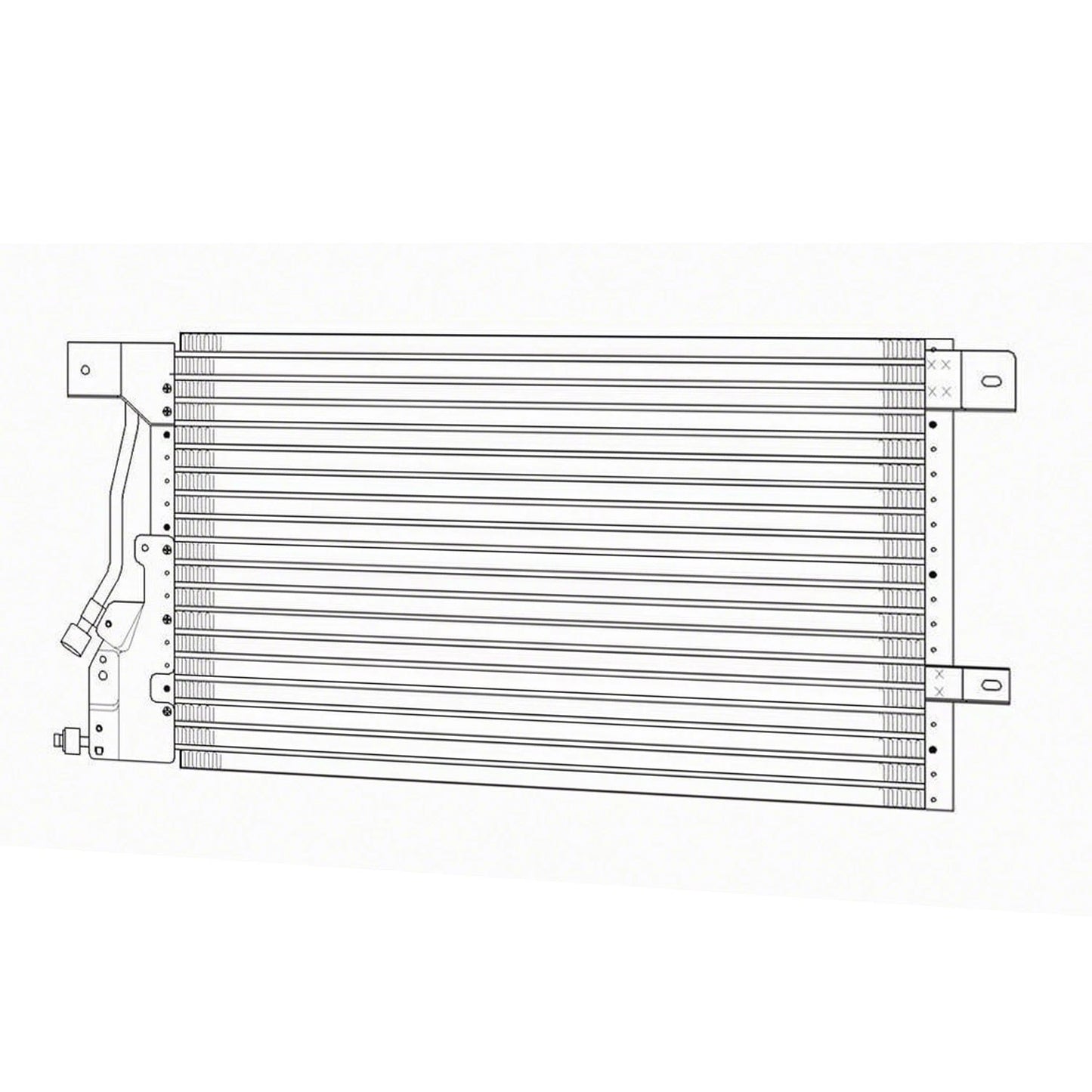A/C Condenser Replacement Repair Part for Mercury Sable (1997–2005)