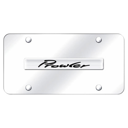 Chrome Name on Chrome License Plate - Officially Licensed for Plymouth Prowler