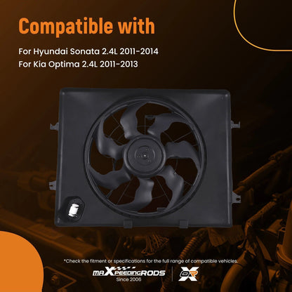 Electric Radiator Cooling Fan for Hyundai Sonata Kia Optima (2011–2014)