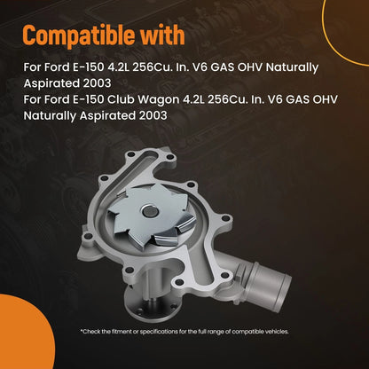 Coolant Water Pump for Ford E-Series F-150 4.2L V6 (1997–2008)