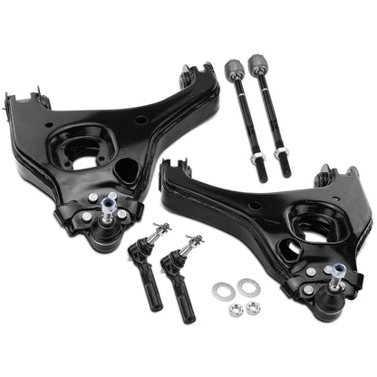 6x Front Control Arm Tie Rod Ends for Chevrolet Silverado GMC Sierra (2007–2018)