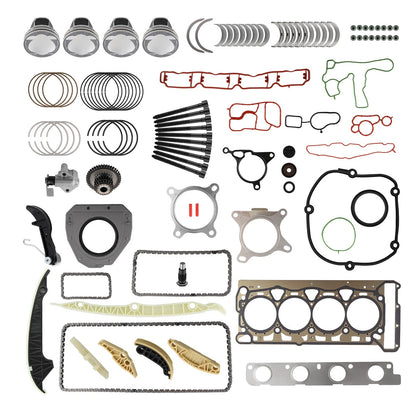 Engine Overhaul Rebuild Kit with Timing Chain Set for Audi TT TTS (2011–2014)