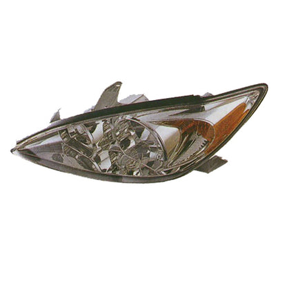 Replacement Chrome Passenger Side Head Light Assembly For 2002-2004 Toyota Camry