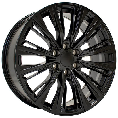 22 Inch Satin Black Wheel Replacement for 1992–1994 Chevy Blazer