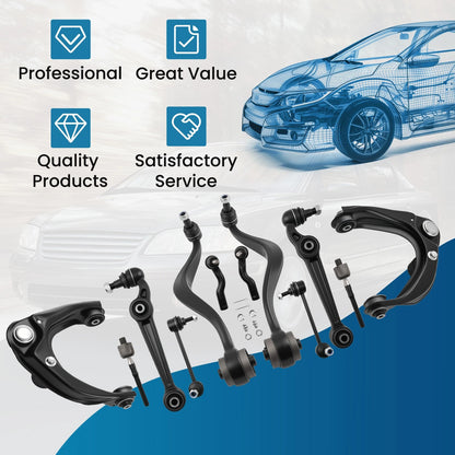 Front Lower Upper Control Arm Stabilizer Bar Link for Ford Fusion MKZ (2006–2007)
