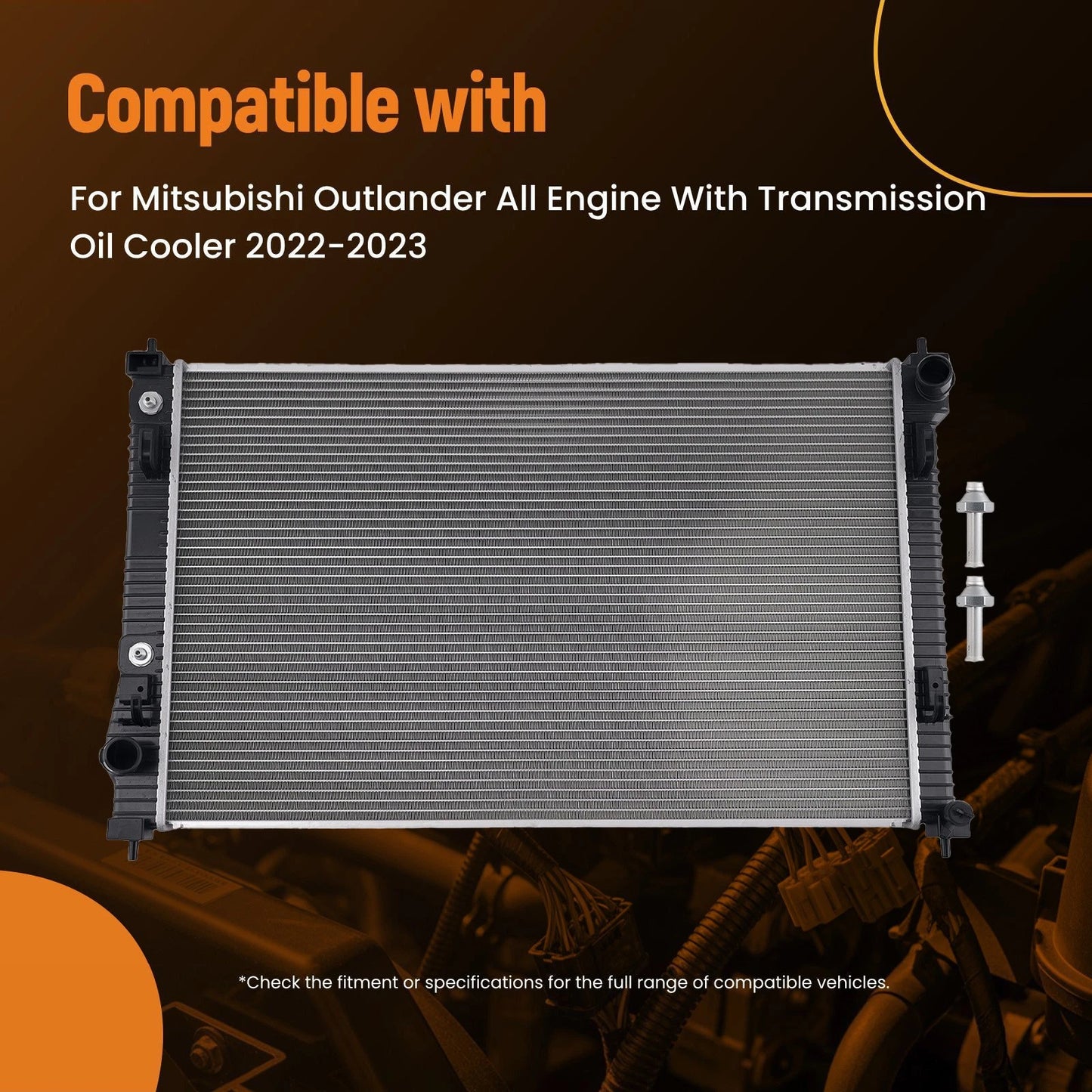 Cooling Radiator for Mitsubishi Outlander (2022–2023) AT Trans Cooler
