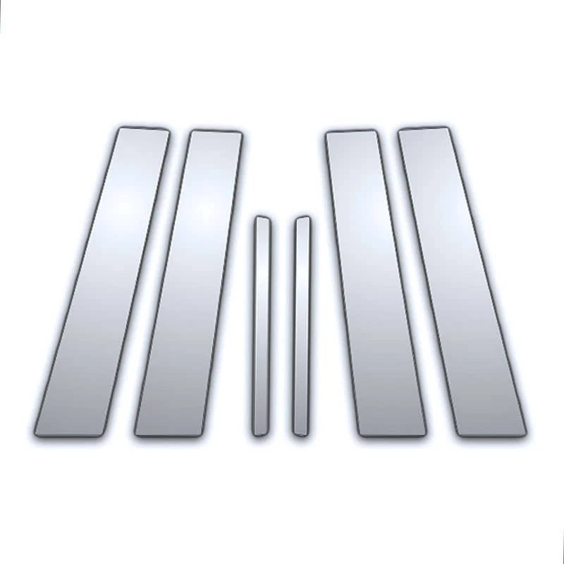 6Pc Chrome Pillar Post Covers Replacement for Ford Escort (1997–2002)