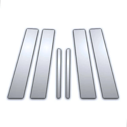 6Pc Chrome Pillar Post Covers Replacement for Ford Escort (1997–2002)