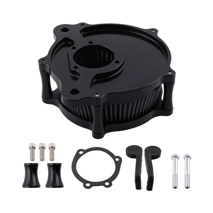 Black Air Cleaner Kit for Harley Touring & Dyna & Softail (2000–2007)
