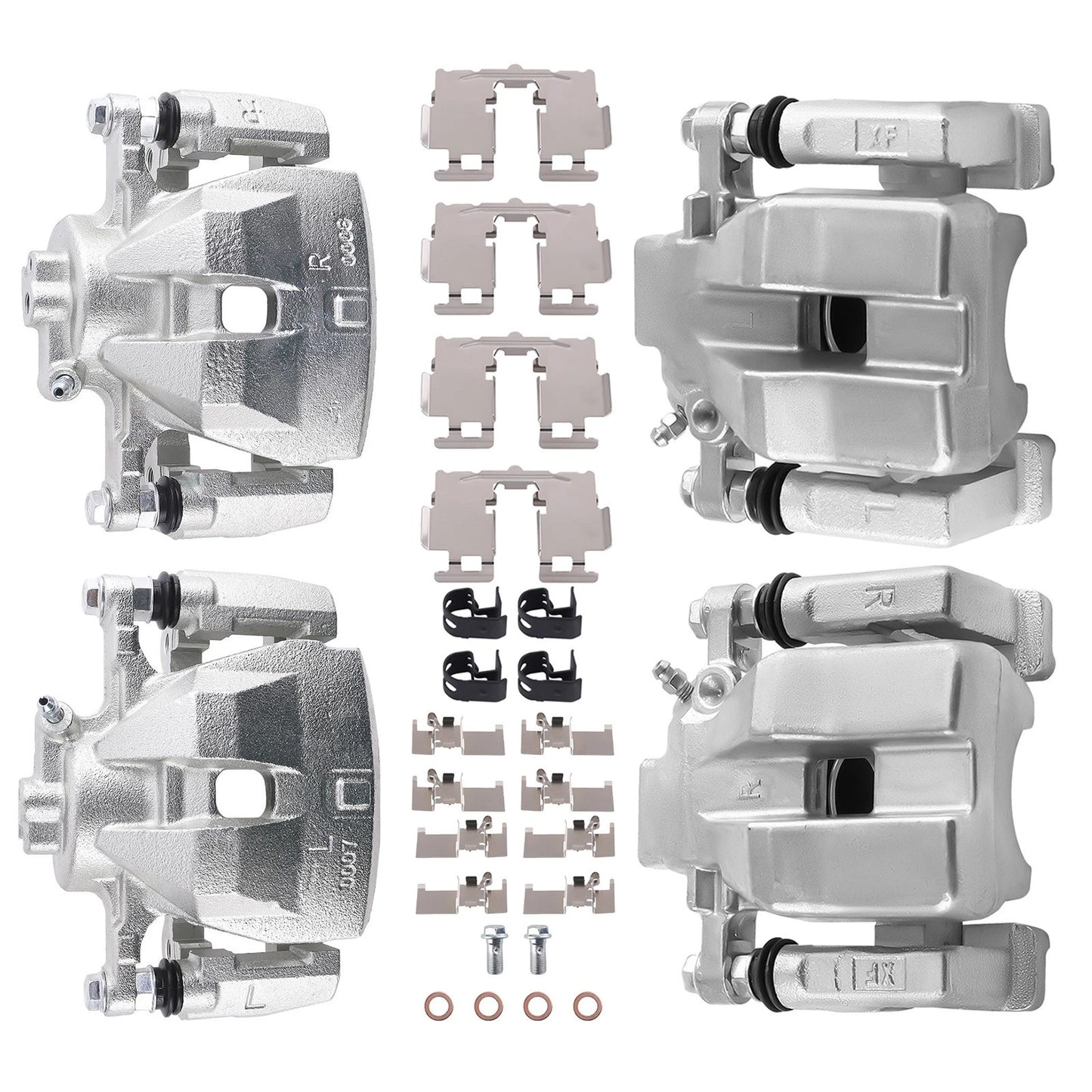 Front Rear Left Right Disc Brake Caliper Kit for Toyota Avalon Camry (2019–2023)