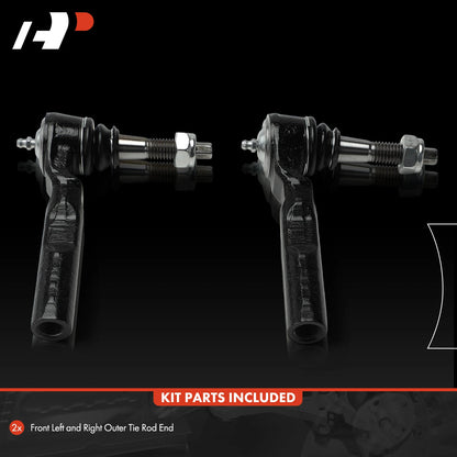 2X Front Outer Tie Rod End for Chevrolet Express 1500 (2003–2014)