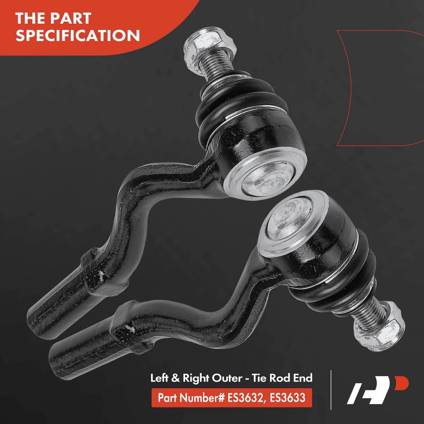 2X Outer Tie Rod End for Mercedes-Benz E-Class (1996–2009)
