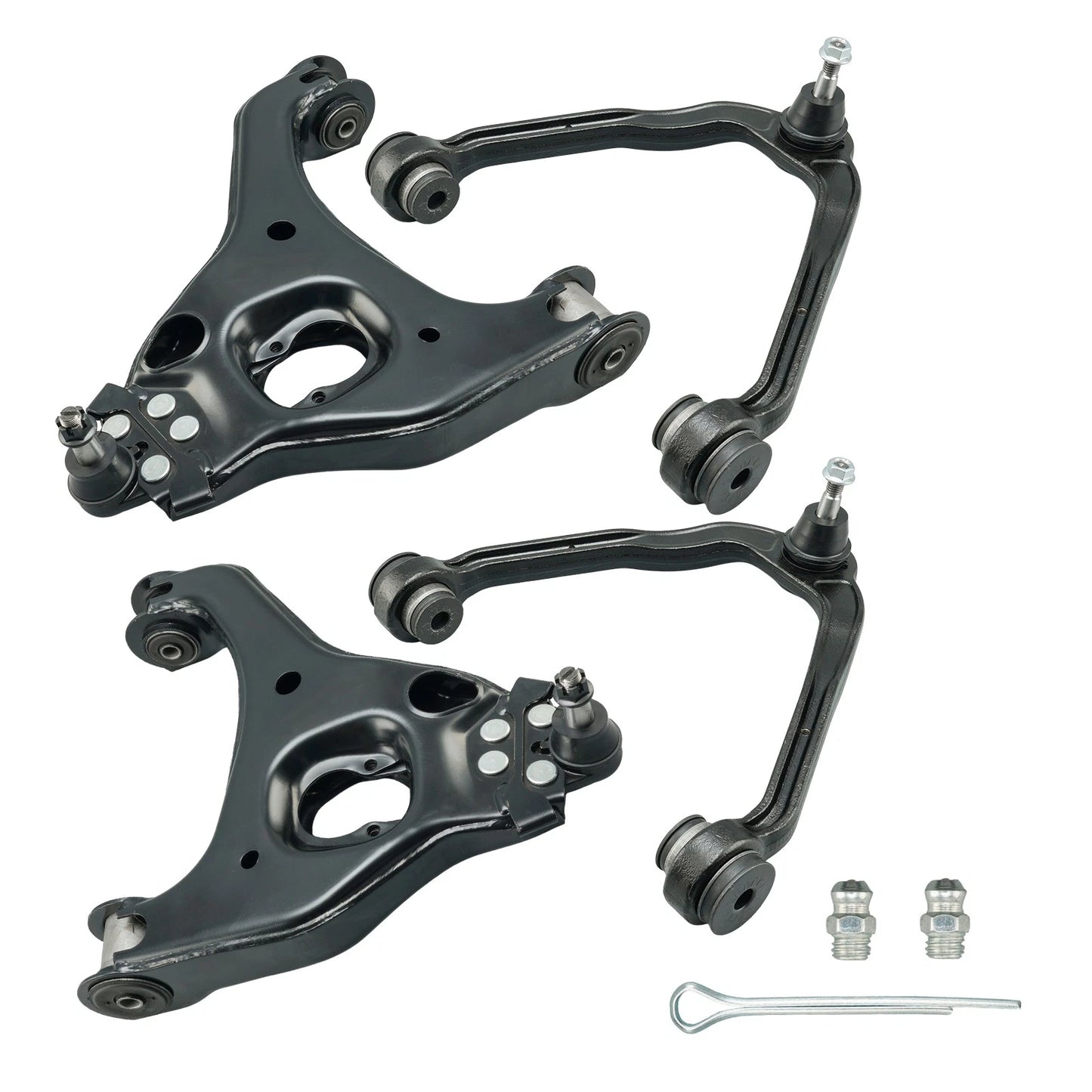 Front Upper & Lower Control Arms for 1999–2006 Chevy Silverado 1500 (5.3L)