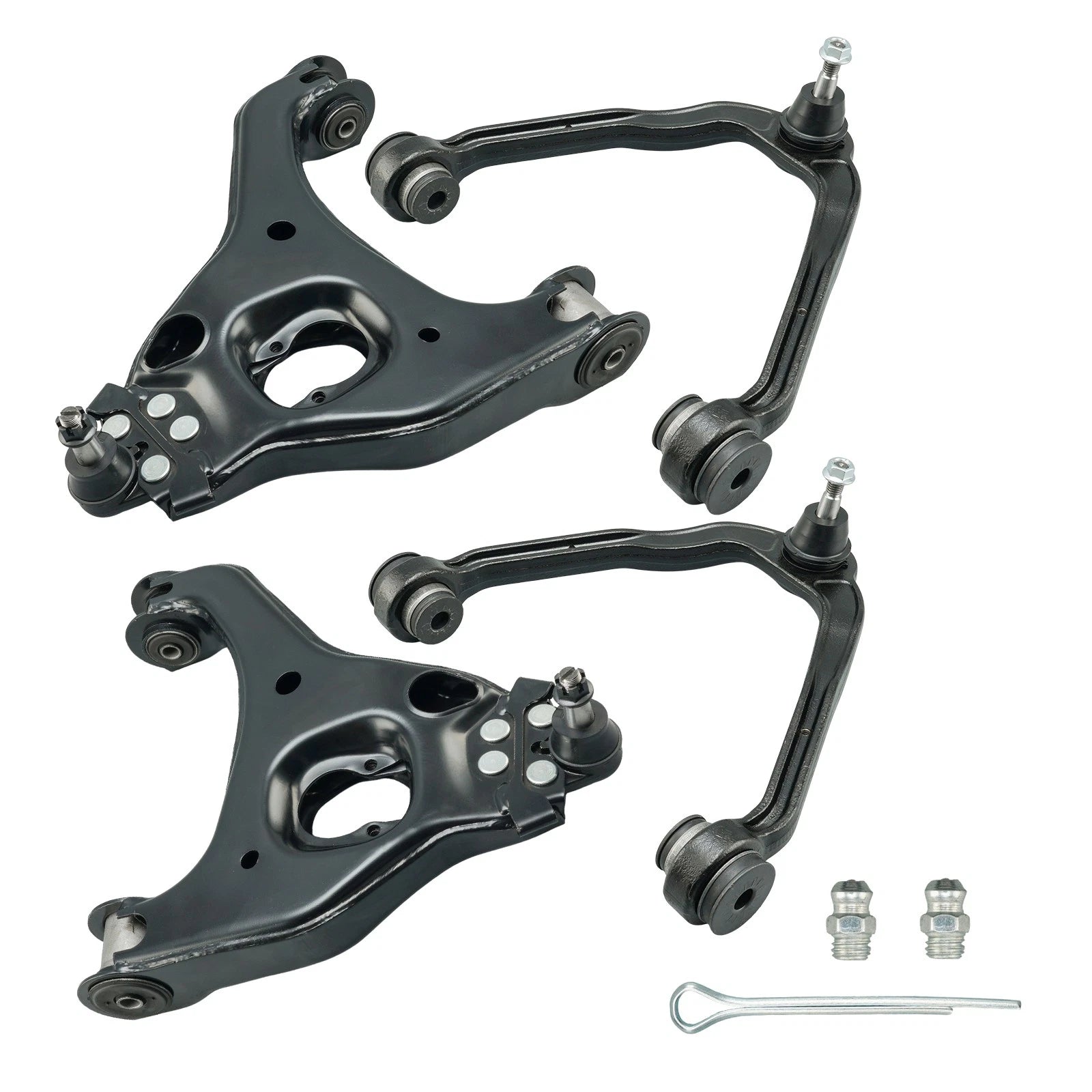 Front Upper & Lower Control Arms for 1999–2006 Chevy Silverado 1500 (5.3L)