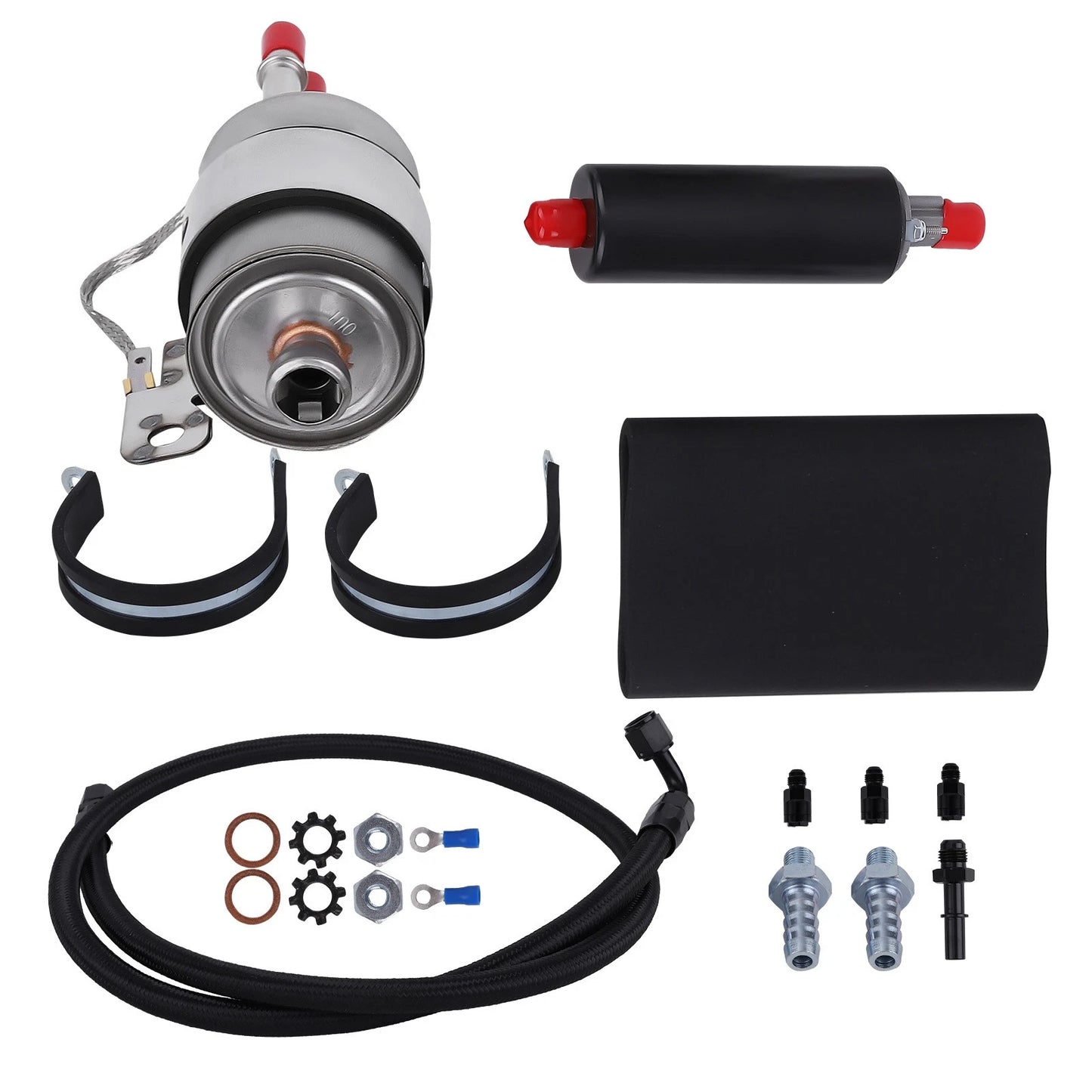 255LPH Inline High Pressure EFI Fuel Pump with Install Kit for Chevy V8 (1999–2014)