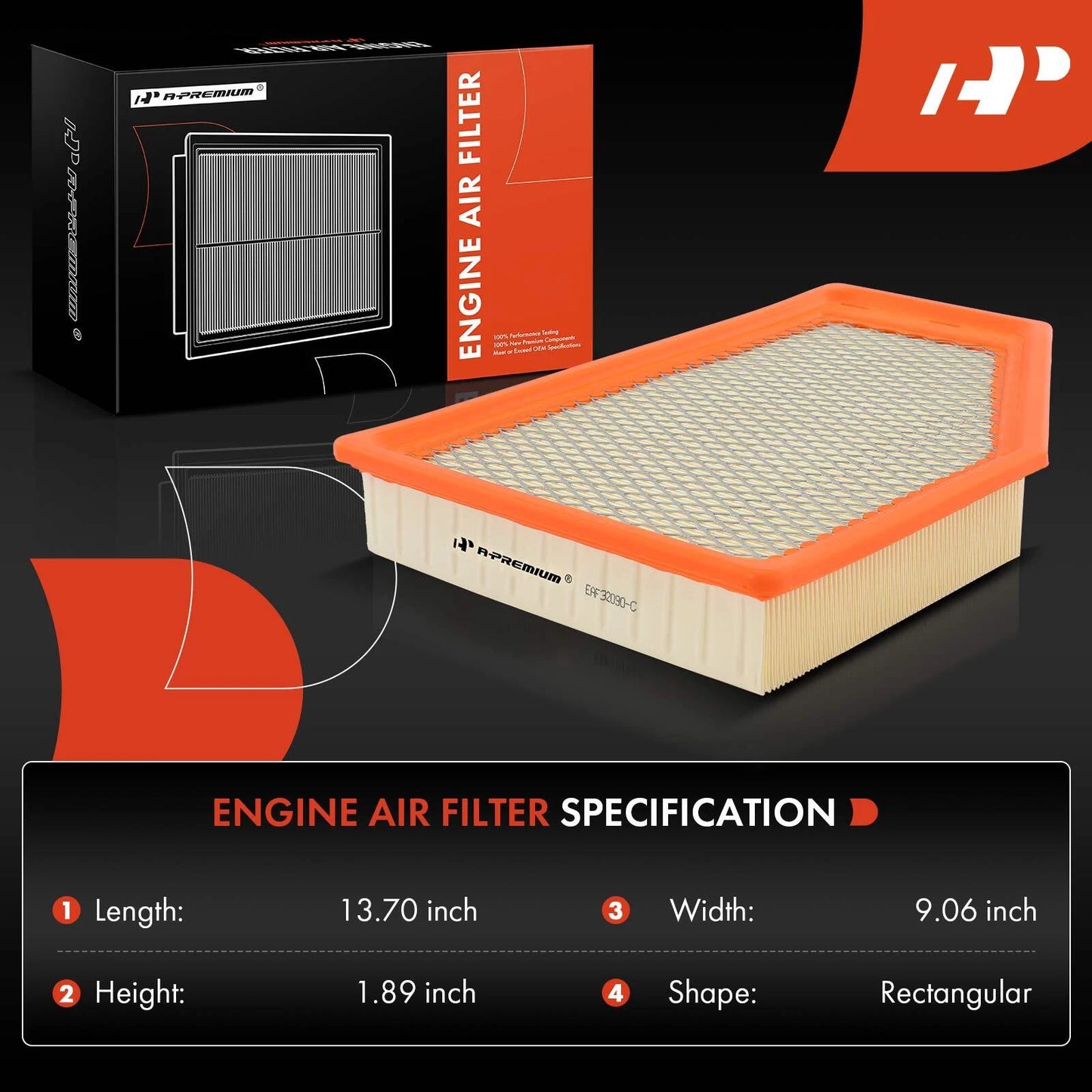 2X Engine Air Filter for Buick LaCrosse (2017–2019) Regal Sportback (2018–2020)