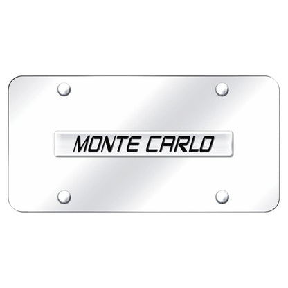 Chrome Name on Chrome Plate - Officially Licensed for Chevrolet Monte Carlo