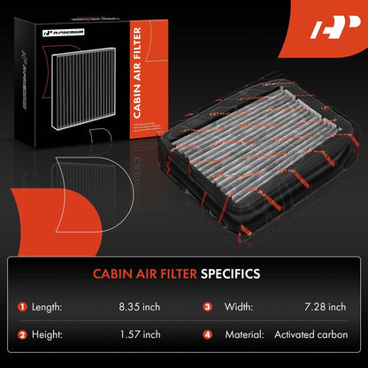 2X Cabin Air Filter with Charcoal for Mercedes-Benz E320 E55 AMG (1996–2002)