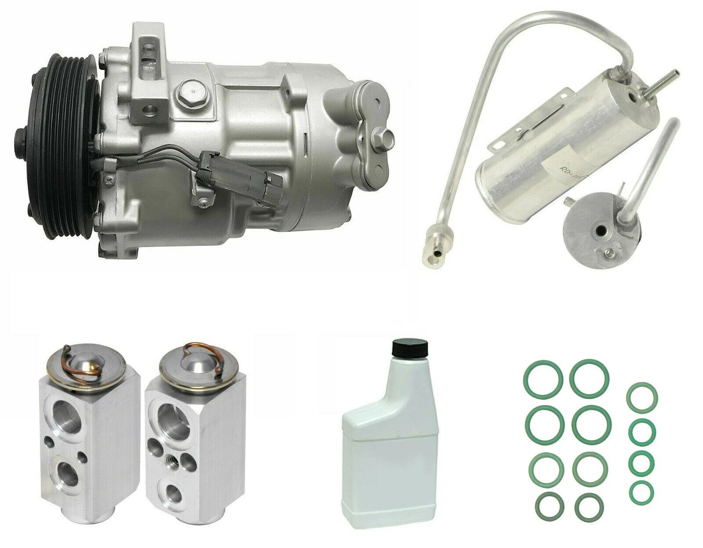 Complete AC Compressor Kit for Saab 9-3 2.0L (2005–2011) Belt Driven OEM