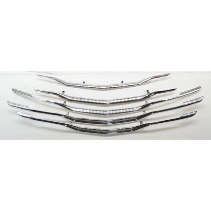 5pc Grille Insert for 2019–2022 Chevy Malibu Chrome Plated Replacement