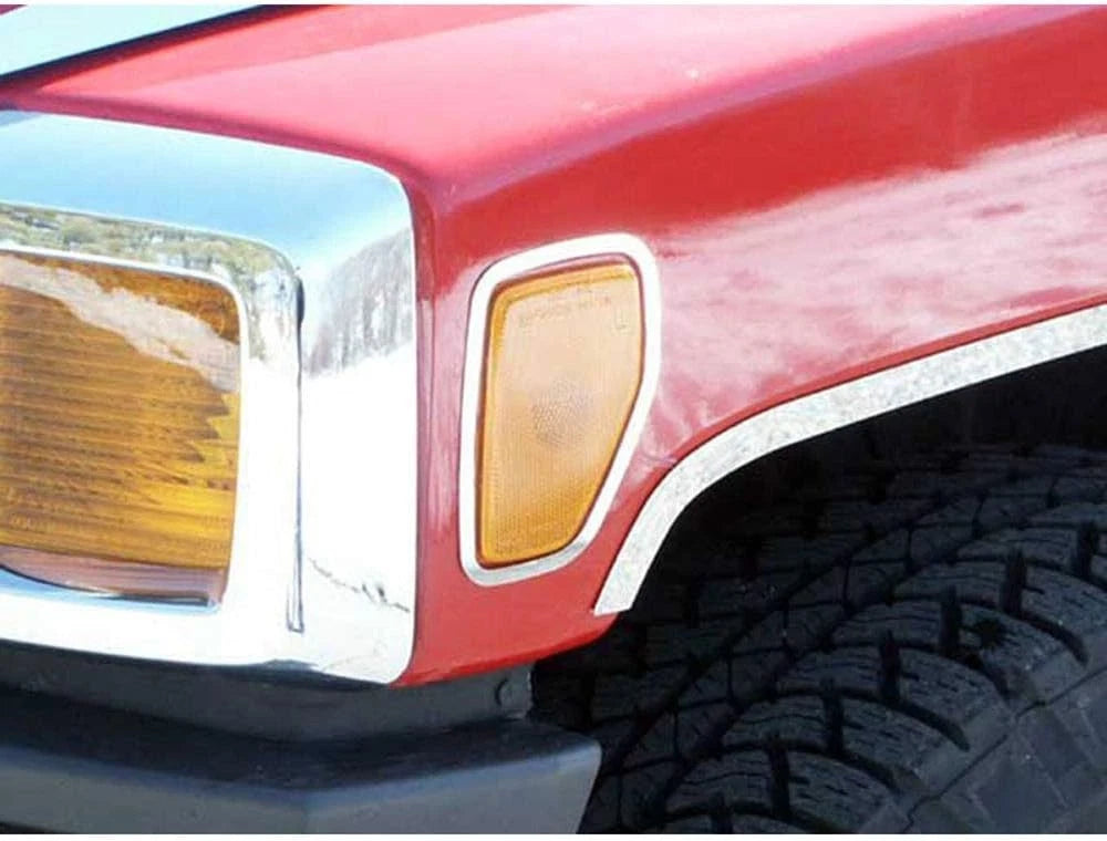 2pc. Luxury FX Chrome Side Marker Light Trim for 2006-2009 Hummer H3