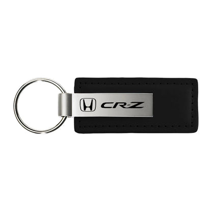 Black Leather Keychain KC1540.CRZ - Officially Licensed for Honda CR-Z