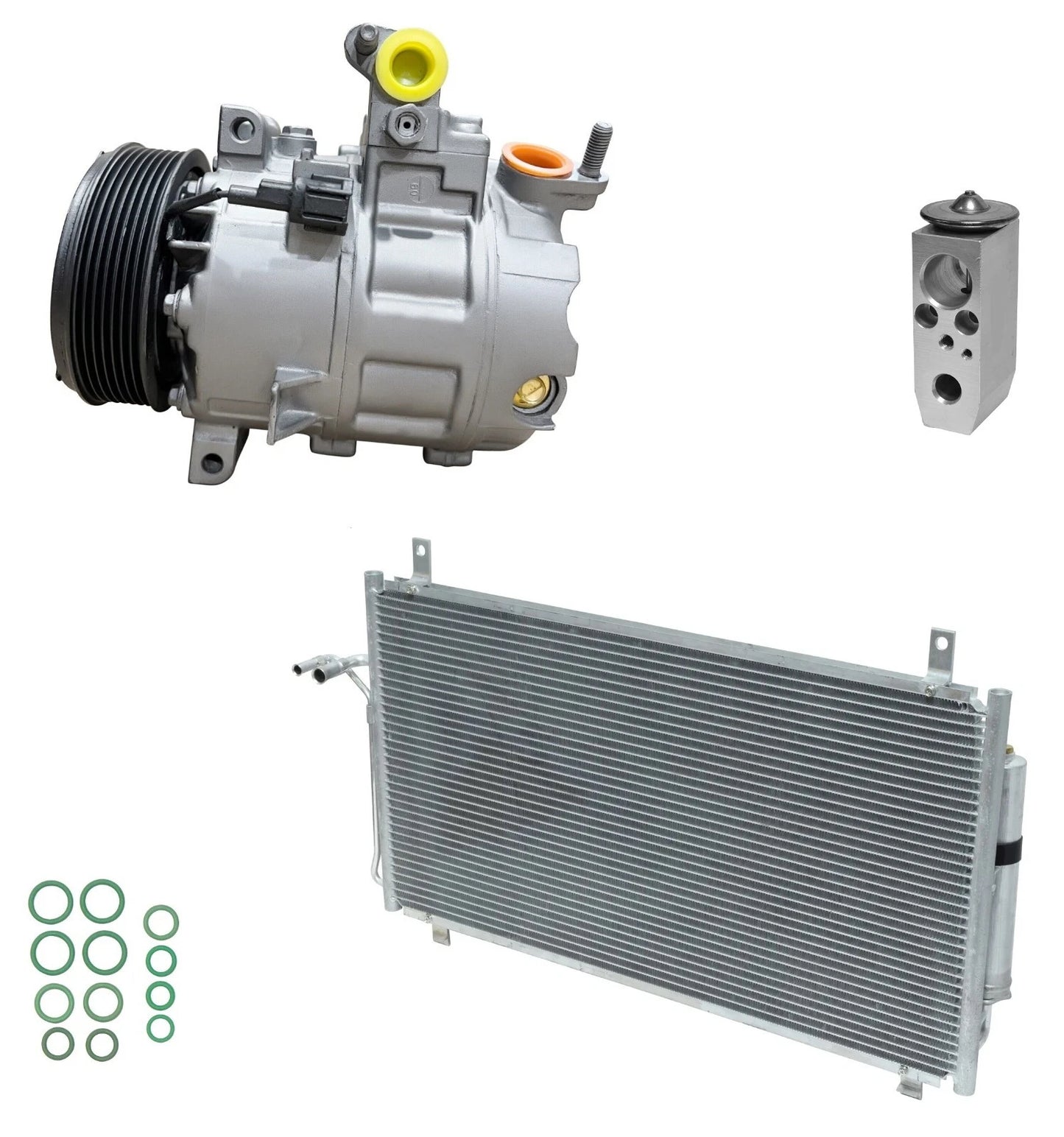 AC Compressor Kit with Condenser for Nissan 350Z 3.5L V6 (2009–2009)