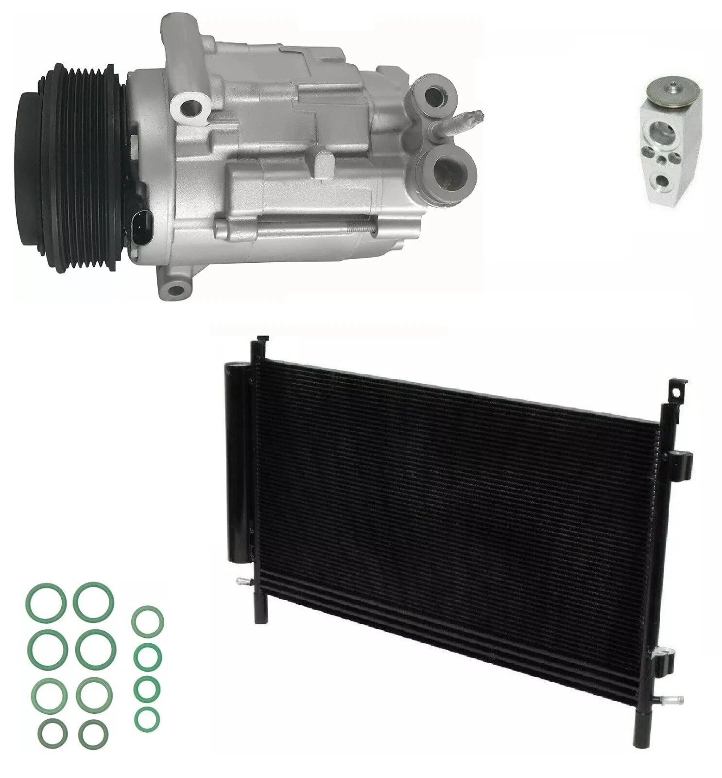AC Compressor Kit With Condenser for Chevrolet Camaro 3.6L (2011–2015)