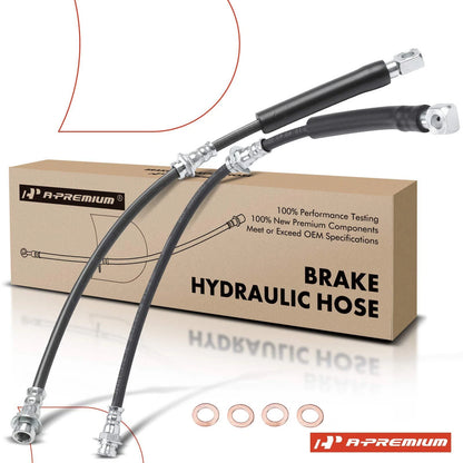 2X Front Brake Hydraulic Hose for Chevrolet Camaro Pontiac (1984–1992)
