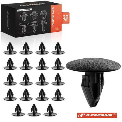 20x 8mm Nylon Front Fender Retainer Clips for Chevrolet Silverado (2007–2023)