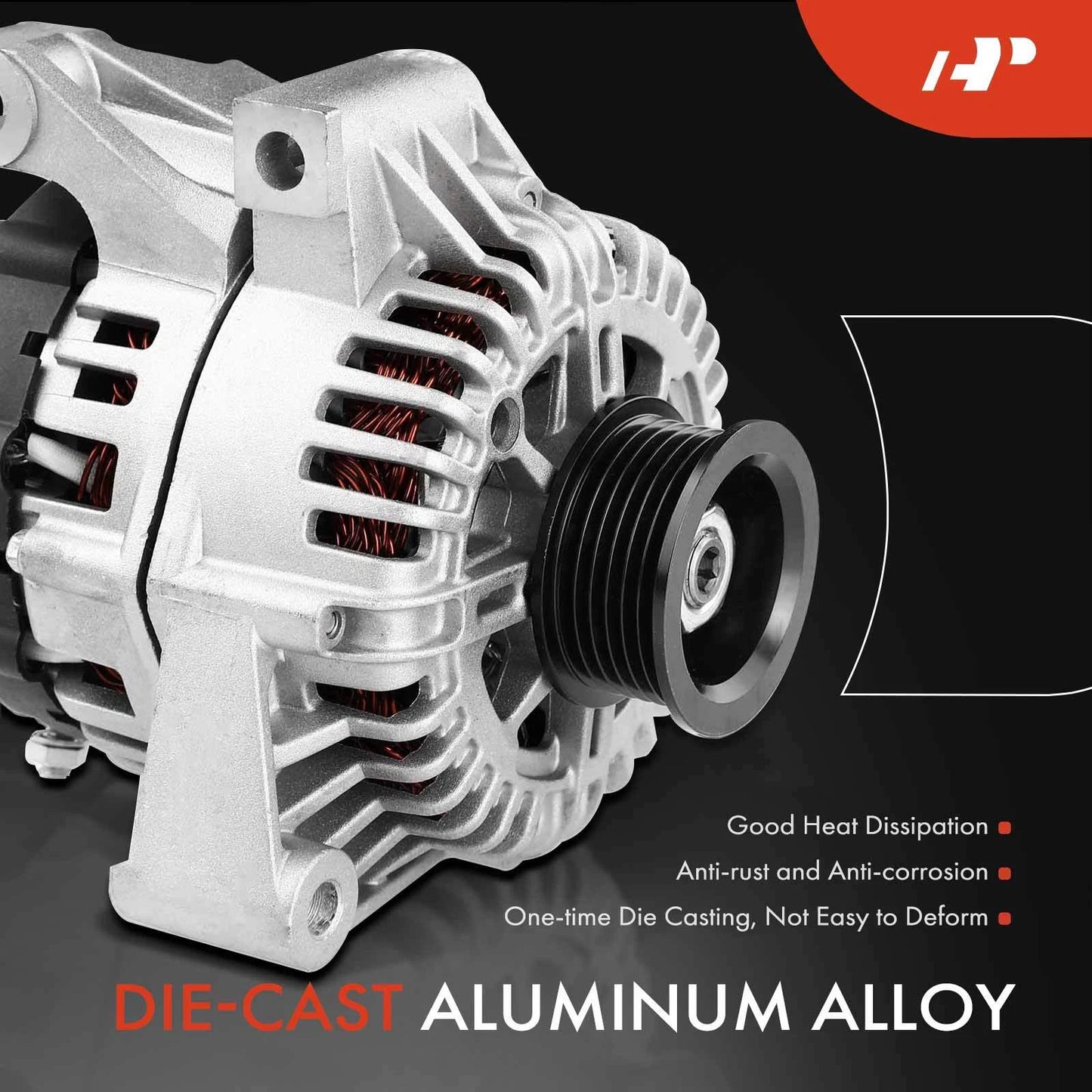 Alternator for Chevrolet Malibu (2004–2006, 2008–2009) V6 3.5L