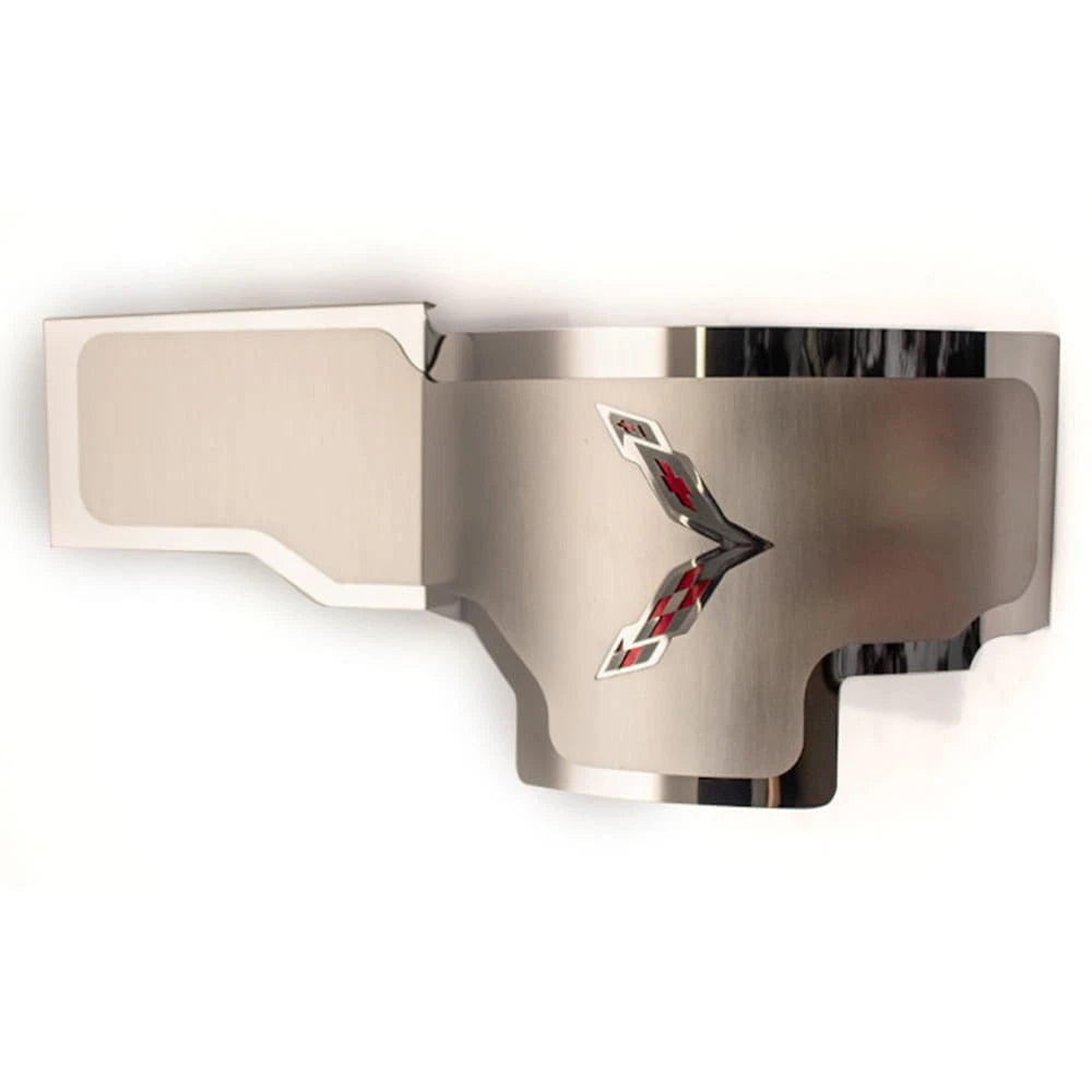 Alternator Cover Replacement with Green Carbon Fiber Inlay for 2014-2019 Corvette