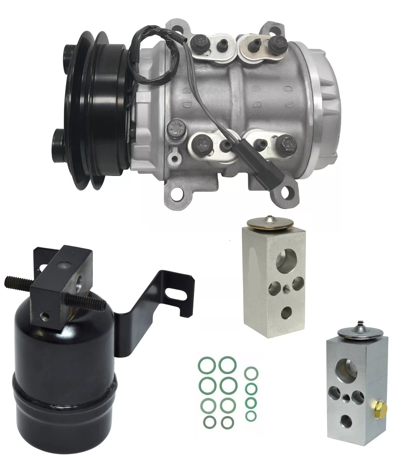 AC Compressor Kit for Plymouth Voyager 2.5L with Rear AC (1990–1990)