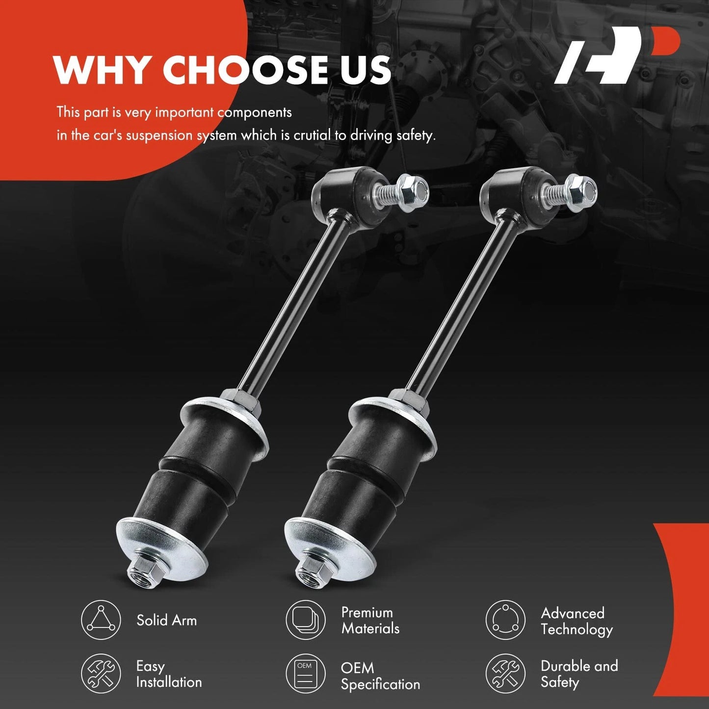 2X Rear Stabilizer Bar Link for Buick LaCrosse Regal (2010–2016)