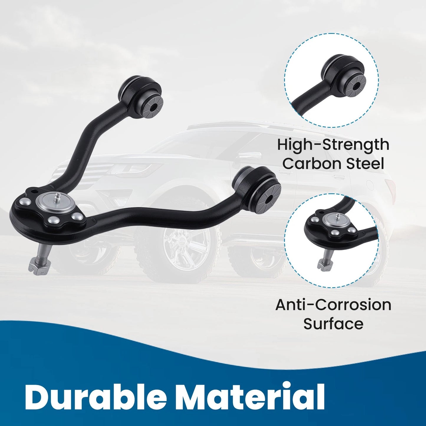 Front Upper Control Arm Ball Joint and Sway Bar Links for Chevy K1500 Suburban Tahoe (1988–2000)