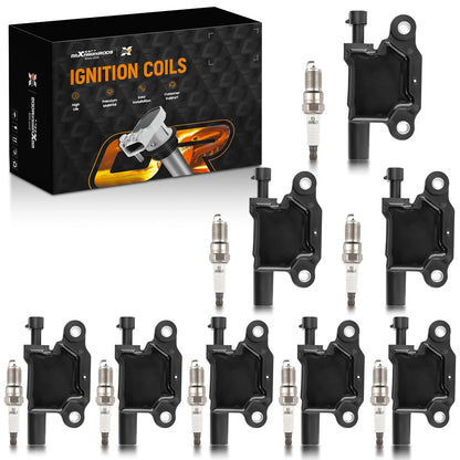 Ignition Coil and Spark Plug Kit for GMC Sierra HD Denali 2500 3500 V8 (2011–2024)