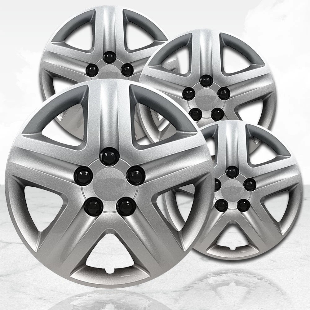 17 Inch Silver Deluxe Hubcaps Wheel Covers Set of 4 for Monte Carlo (2000–2016)
